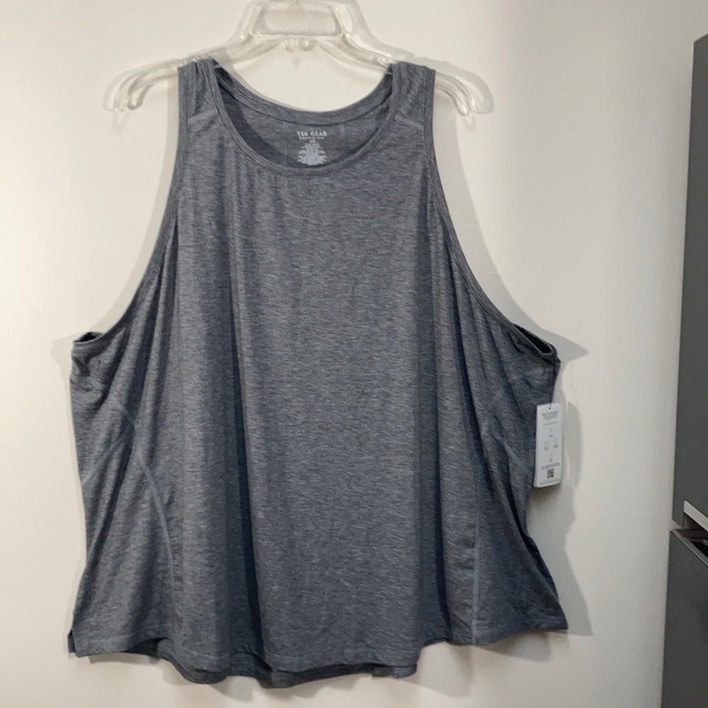Relist 3/5/23❌NWT Tek Gear heathered gray tank top size 4X - Picture 3 of 16